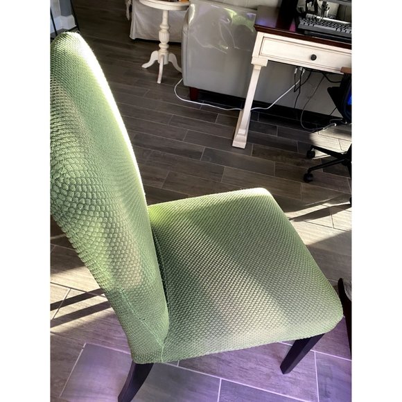 2 Sage Green Chair Covers from Ikea - Picture 5 of 9